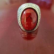 Load image into Gallery viewer, Red Jasper Ring Size 8
