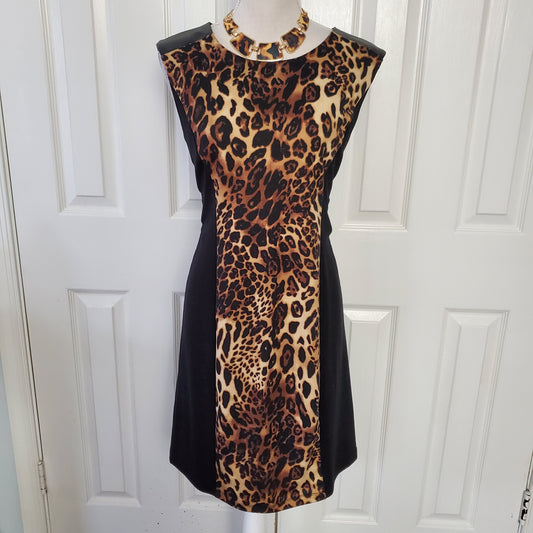 Leopard Print Sheath Dress by Dressbarn