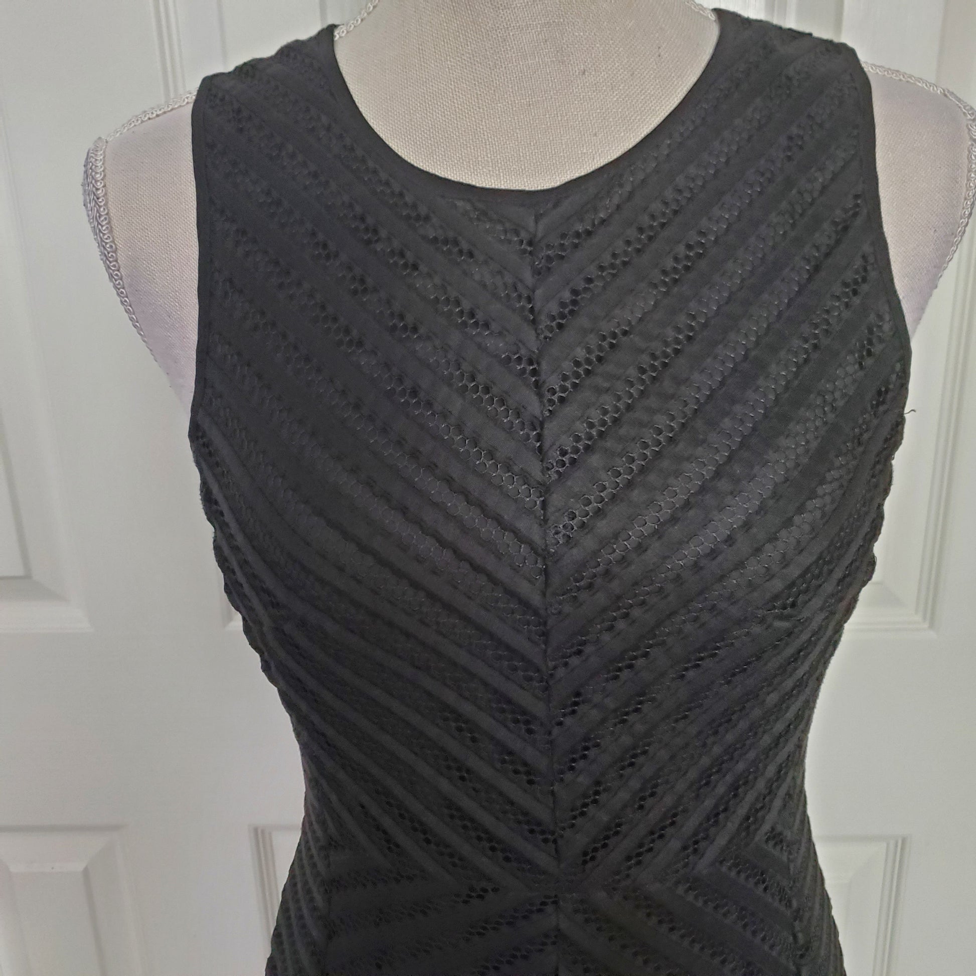 Black Eyelet Lace Dress