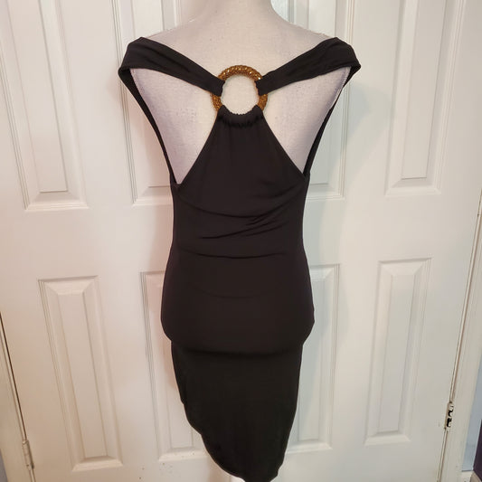 Total Appeal Black Ruched Open Back Bodycon Dress!💖