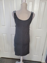 Load image into Gallery viewer, Silver Sequin Shift Dress Size Medium
