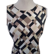 Load image into Gallery viewer, 100% Silk Abstract Pattern Sheath Dress Size 4

