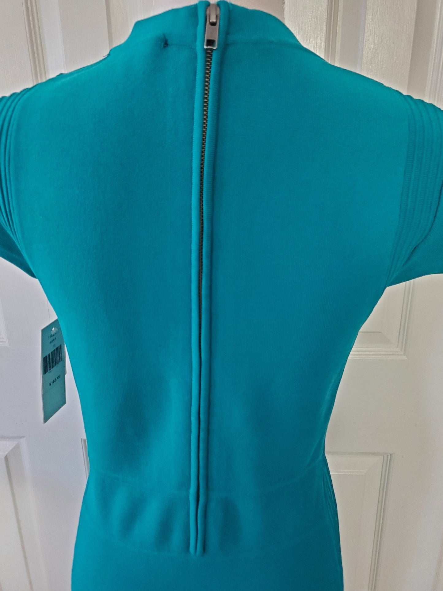 Aquamarine Ribbed Bodycon Size 12