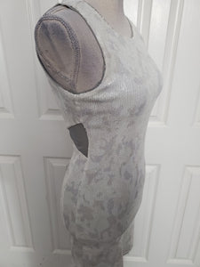 Silver Sequin Mesh Dress Size 2
