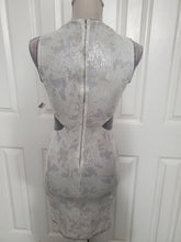 Load image into Gallery viewer, Silver Sequin Mesh Dress Size 2
