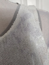 Load image into Gallery viewer, Silver Sequin Mesh Dress Size 2
