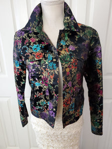 Whimsical Vintage Inspired Embroidered Jacket Size Small