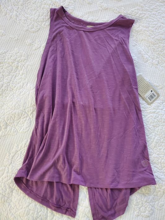 Split Back Flowing Sleeveless Top Size Large