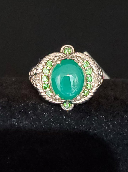 Ring Size 7 Chrysoprase