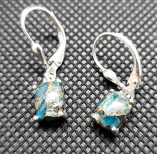 Load image into Gallery viewer, Matrix Neon Apatite Earrings in Sterling Silver 3.00 CTW
