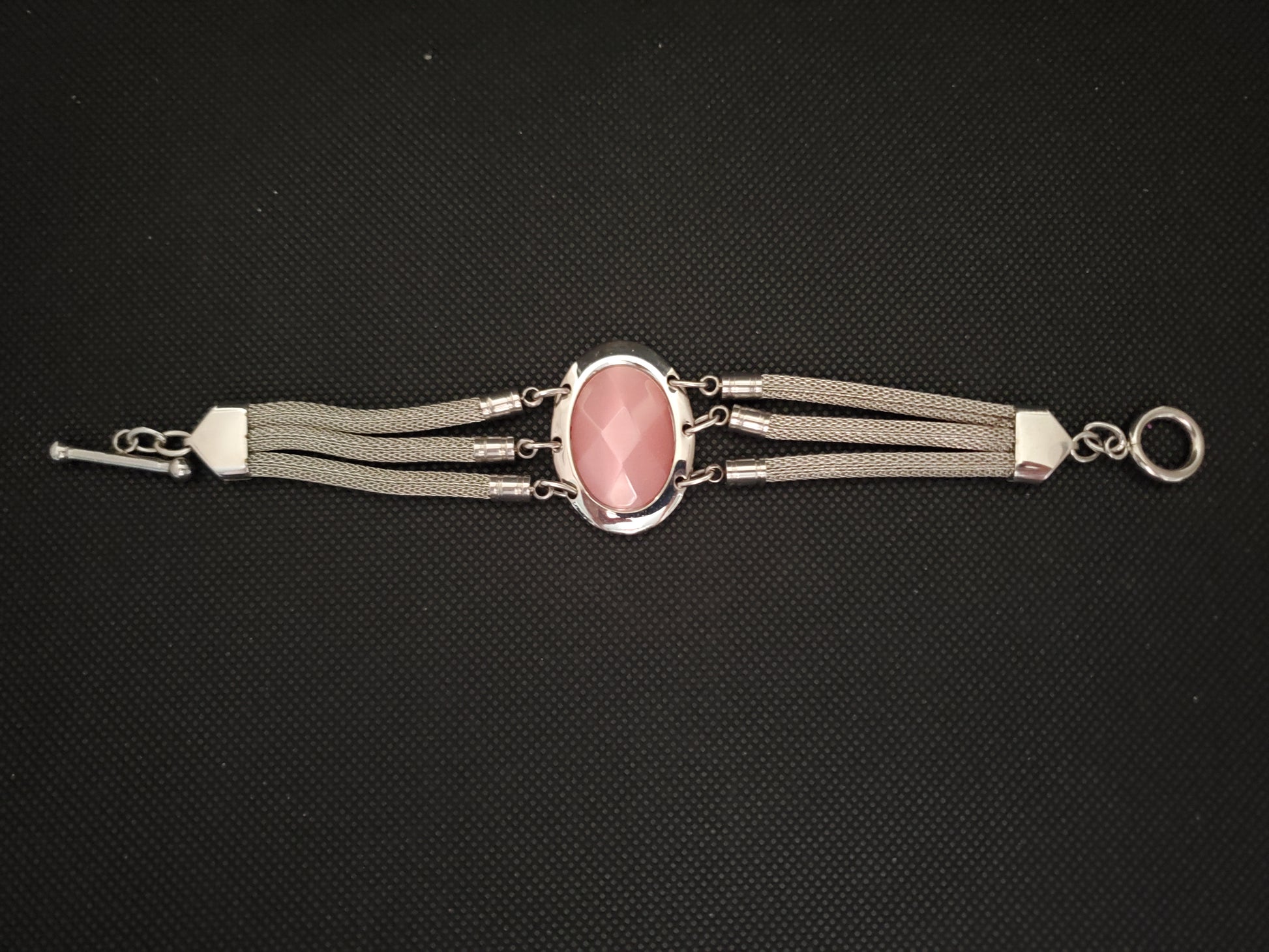 Pink Cats Eye Bracelet 20.00 cts.