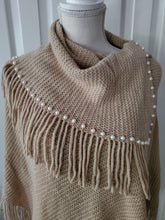 Load image into Gallery viewer, Super Soft  Pearled Poncho One Size, 3 Colors
