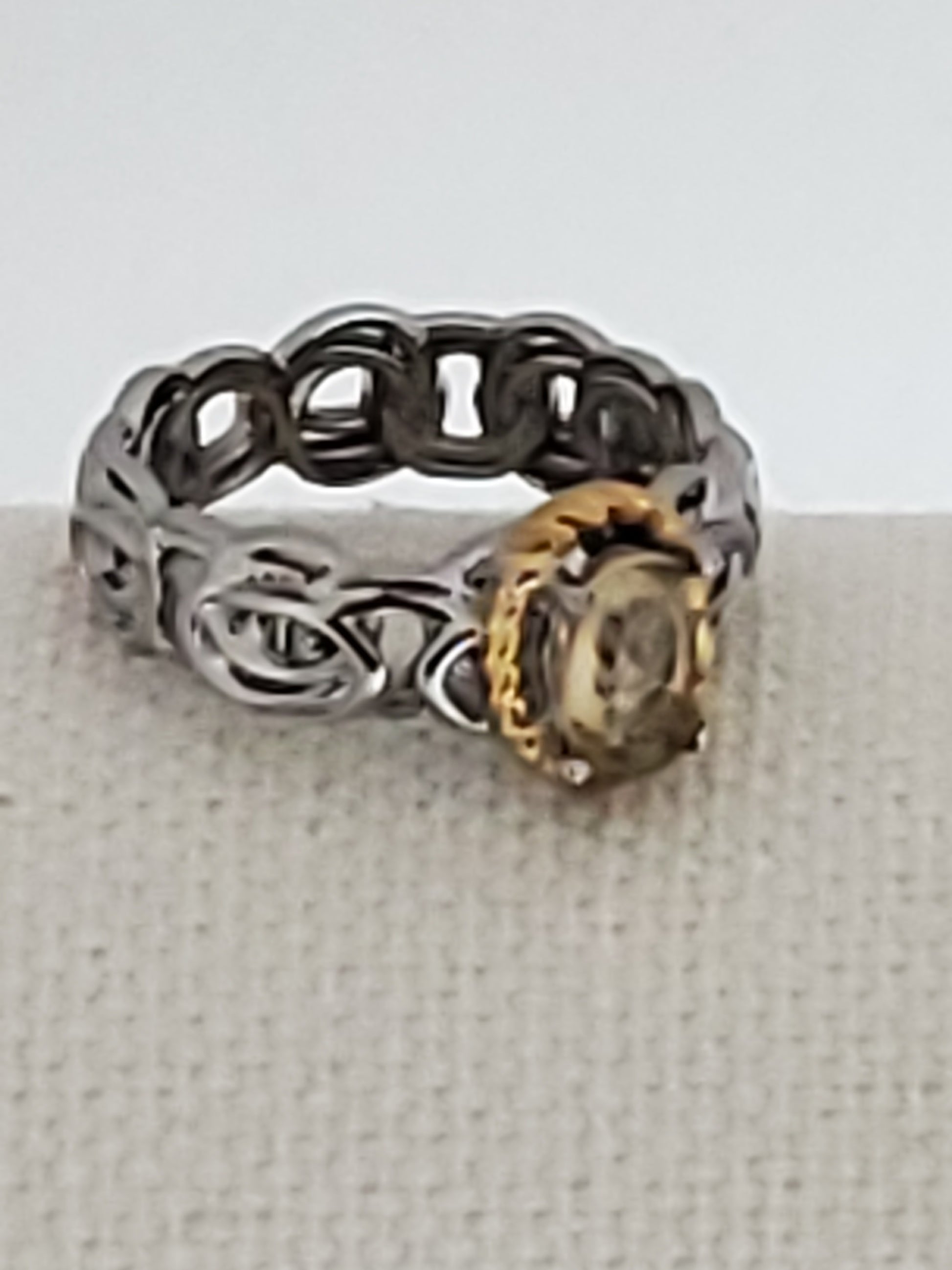 Oval  Brazilian Citrine Ring Size 6