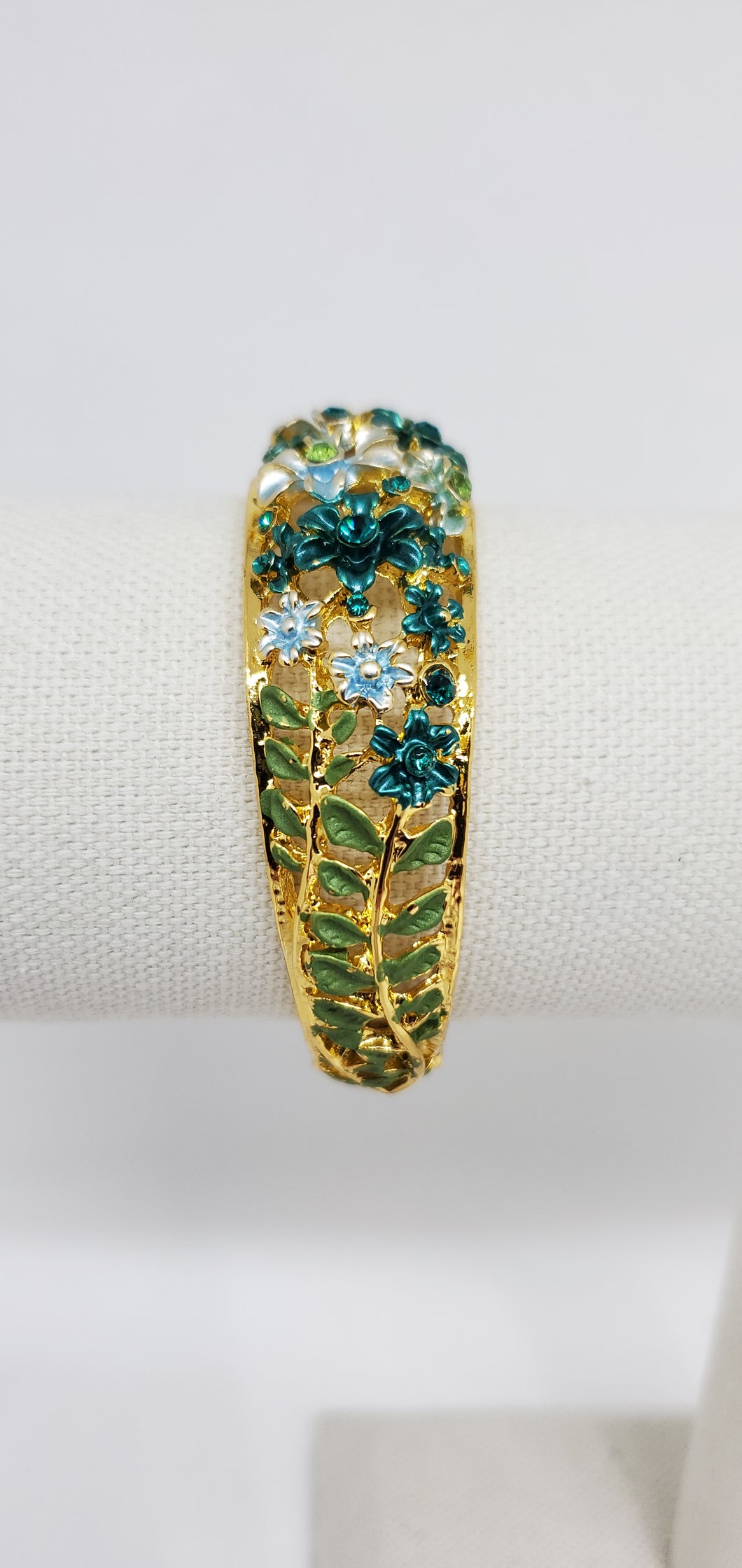 Hand Painted Austrian Crystal Enameled Bracelet