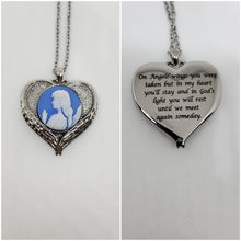 Load image into Gallery viewer, Angels&#39; Wings Cameo Commemorative Pendant Necklace
