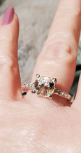 Load image into Gallery viewer, White Sapphire Engagement Ring Size 9
