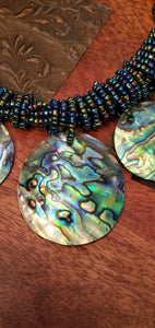 Round Abalone Shell Necklace