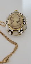 Load image into Gallery viewer, Tiger Eye Classic Cameo Pendant Necklace with Modern Twist
