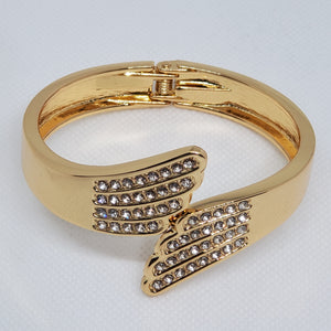 Angel's Wings Cuff Bracelet Gold, Silver, Rose Gold