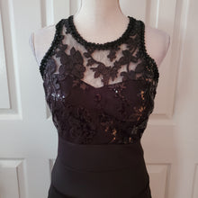 Load image into Gallery viewer, Vintage Black Lace Bodycon Cocktail Dress
