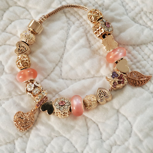 Pretty in Pink Charm Bracelet