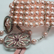 Load image into Gallery viewer, Pink Pearl Embellished Slave Bracelet

