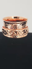 Load image into Gallery viewer, Rose Gold Artisan Spinner Ring Size 6, 7, 8, 10
