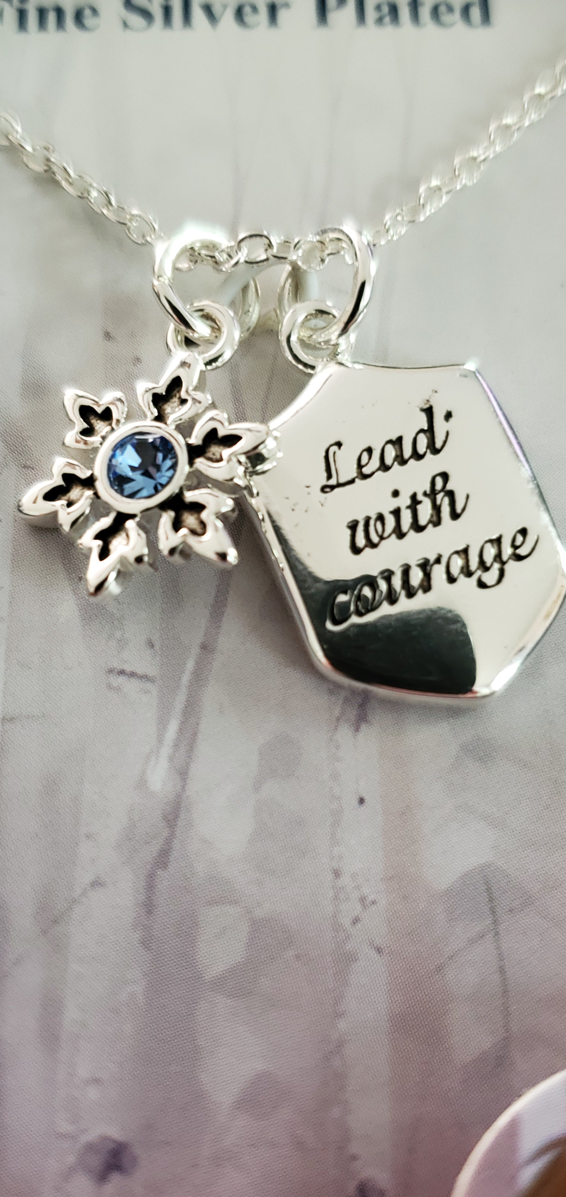 Disney Frozen II "Lead with Courage" Pendant Necklace