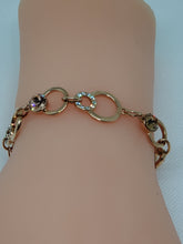 Load image into Gallery viewer, Champagne &amp; Chocolate Crystal Bracelet
