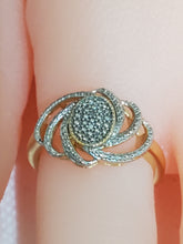 Load image into Gallery viewer, Diamond Accent Cocktail 18k YG Ring Size 8
