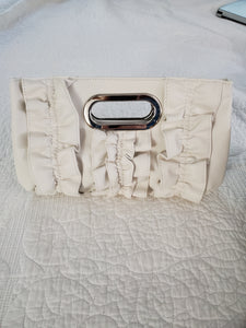 Pink, Green or White Faux Leather Clutch