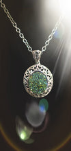 Load image into Gallery viewer, Iridescent Bali Drusy Pendant Necklaces
