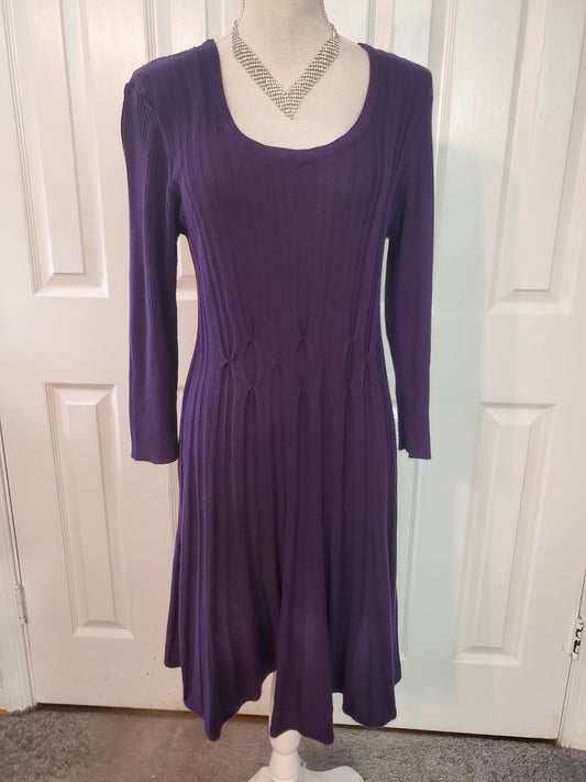 Scoop Neck Swing Sweater Dress Size PL