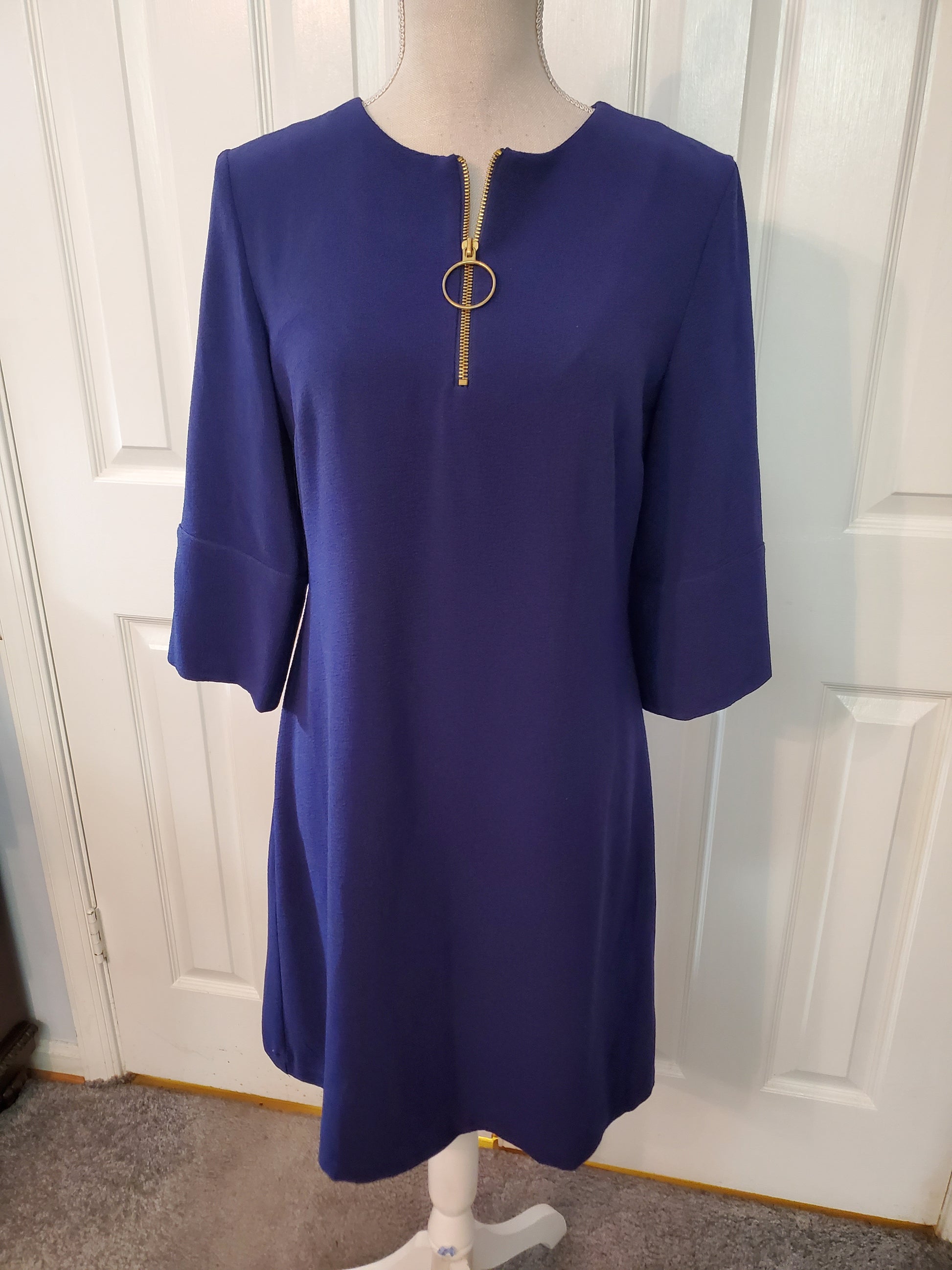 Sapphire Blue A Line Career Dress Size 4