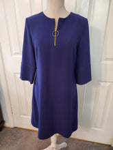 Load image into Gallery viewer, Sapphire Blue A Line Career Dress Size 4
