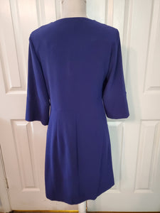 Sapphire Blue A Line Career Dress Size 4