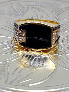 Men's Black and Gold Ring 9.5, 10, 11