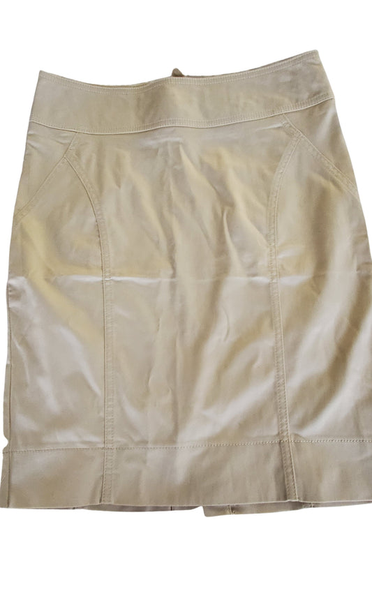 Beige Wide Band Women's Skirt Size 8