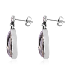 Load image into Gallery viewer, Hematite  and Swiss Marcasite Earrings
