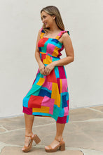 Load image into Gallery viewer, And The Why Multicolored Square Print Summer Dress
