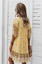 Load image into Gallery viewer, Bohemian Tie Neck Mini Dress
