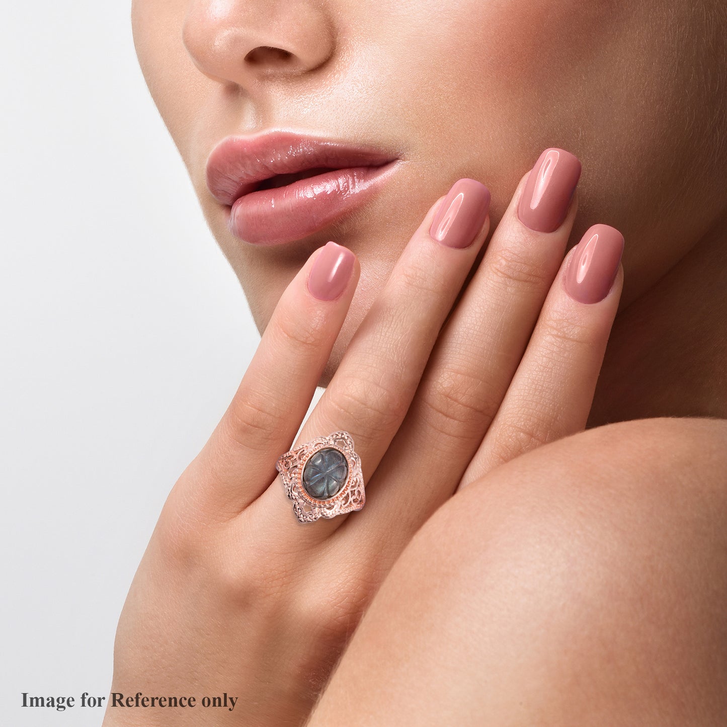 Malagasy Labradorite Ring  (Size 7,  8)