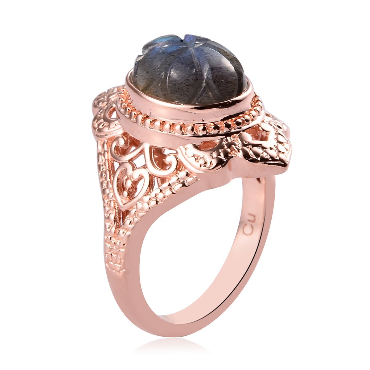 Malagasy Labradorite Ring  (Size 7,  8)