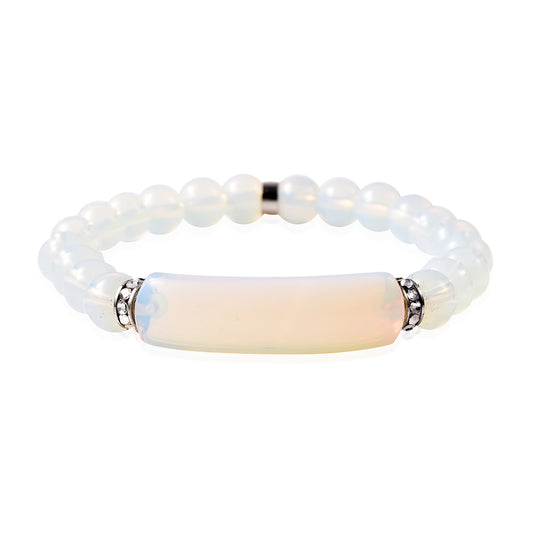 Women's Opalite and Austrian Crystal Bracelet