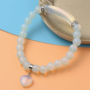 Women's Opalite and Austrian Crystal Bracelet
