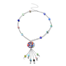 Load image into Gallery viewer, Women&#39;s Multi Color Murano Style Beads Necklace
