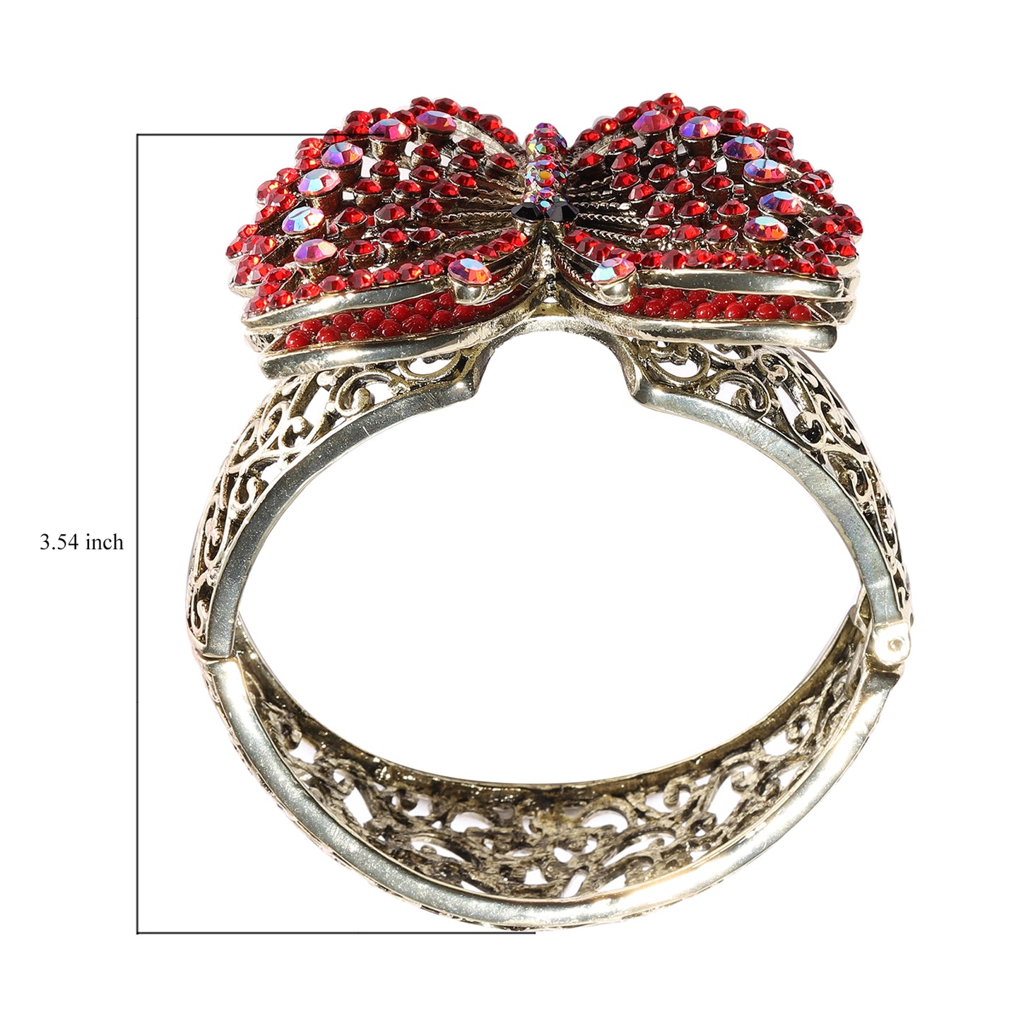 Multi Color Red Chroma Butterfly Bangle Bracelet