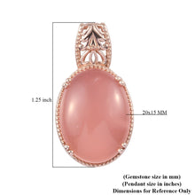 Load image into Gallery viewer, Beautiful Enhanced Pink Chalcedony Solitaire Pendant
