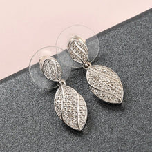 Load image into Gallery viewer, Karis Diamond Accent Dangle Earrings
