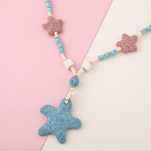 Load image into Gallery viewer, Women&#39;s Howlite Beaded Star Charm Necklace
